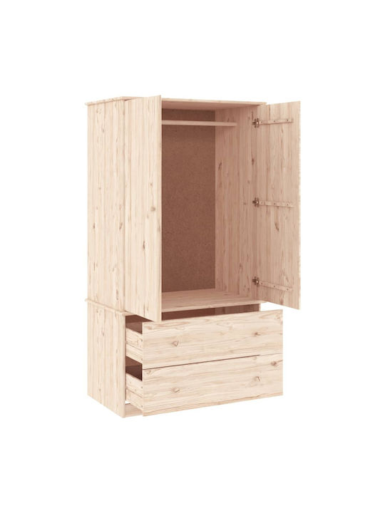 Double Door Wardrobe 90x55x170cm