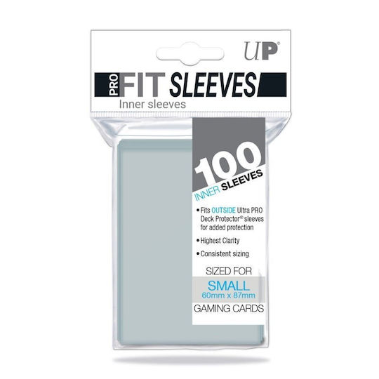 Ultra Pro Small Pro Fit Inner Sleeve Japanese Size 100τμχ Clear