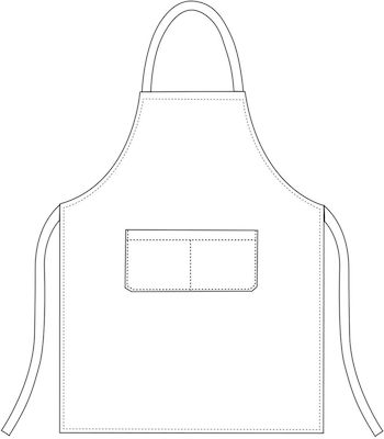 Egochef Apron Full Body White