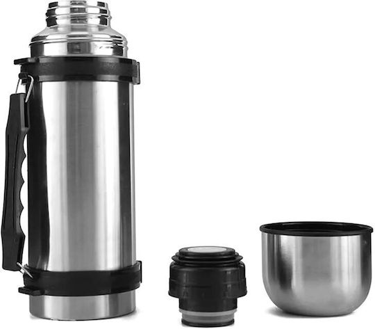 Ποτήρι Θερμός Ανοξείδωτο 300ml Ασημί