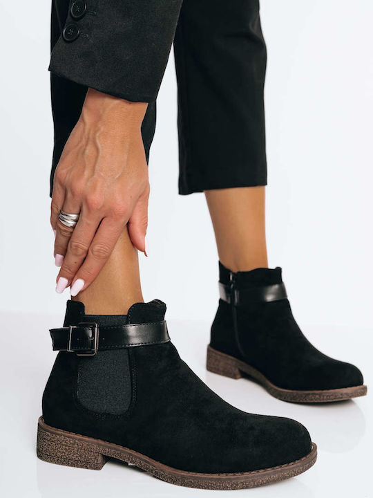 Ligglo Suede Women's Chelsea Boots Black