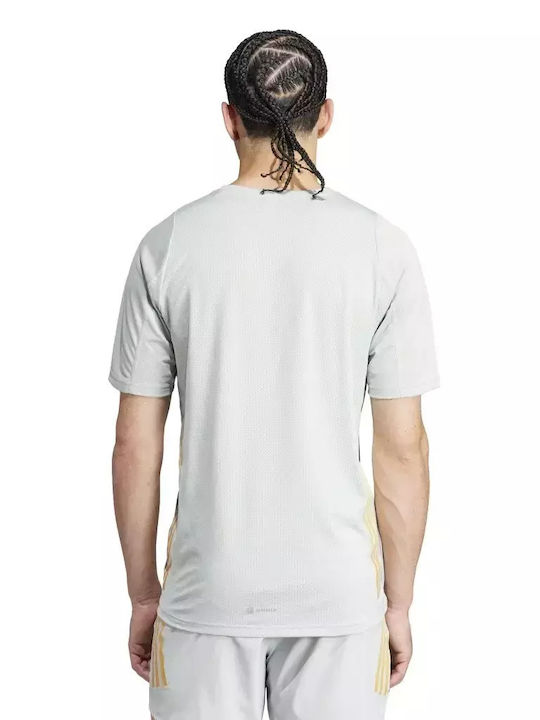 Adidas Icons 3 Stripes Ανδρικό Αθλητικό T-shirt Κοντομάνικο Λευκό