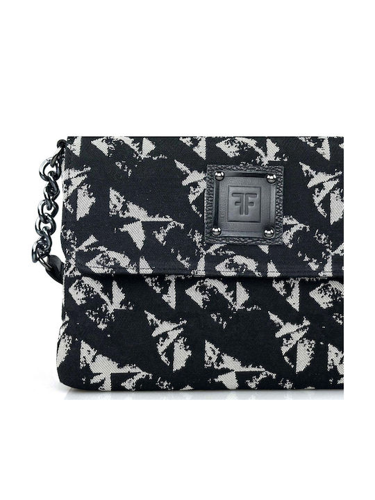 Leder Damentasche Schultertasche Black Bird