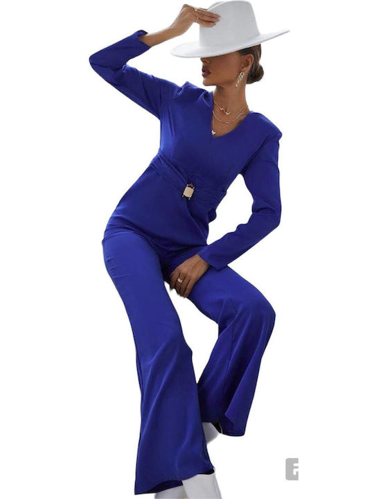 Woman's Fashion Women's One-piece Suit Blue