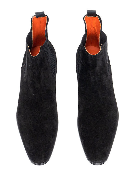 Suede Chelsea Men's Boots Black