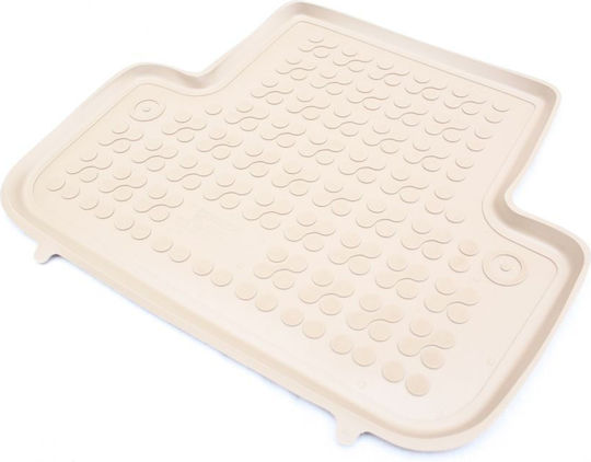 Sahler Set of Front and Rear Mats 4pcs Tray Type for Volvo S60 2000-2007 Beige