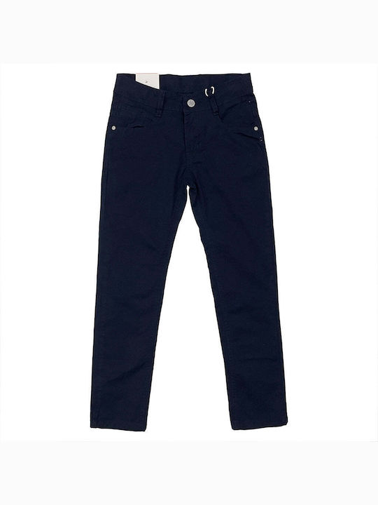 Ustyle Boys Fabric Chino Trouser Blue