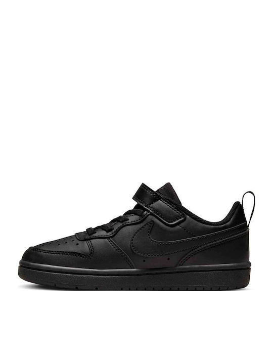 Court Borough Kids Sneakers with Scratch Black