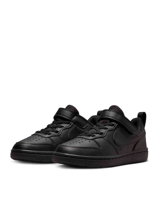 Court Borough Kids Sneakers with Scratch Black