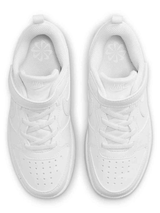 Court Borough Kinder Sneakers mit Klettverschluss Weiß