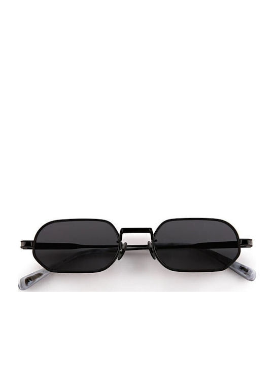Oscar & Frank Unisex Sonnenbrille mit Schwarz Metall Gestell MR.ZUZU/061MB/BLACK/52/20