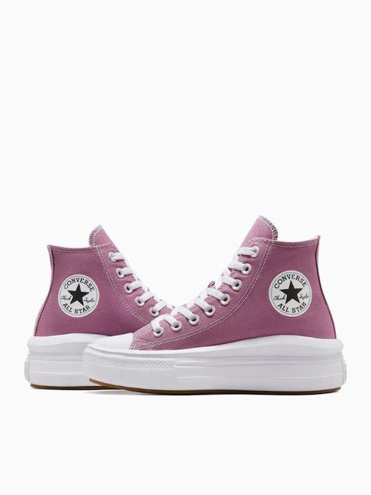 Chuck Taylor All Star Move Flatforms Boots Dreamy Dahlia / White / Black