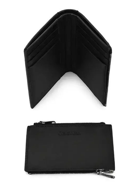 Trifold Ανδρικό Πορτοφόλι Μαύρο