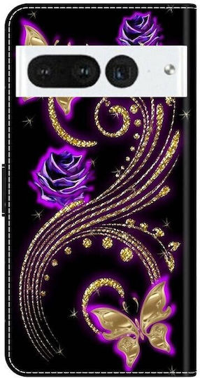 Crystal 3d Brieftasche Flower Butterfly (Google Pixel 7 Pro)