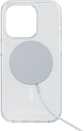 Njord Slim Umschlag Rückseite Kunststoff 2mm Transparent (iPhone 15 Pro Max)