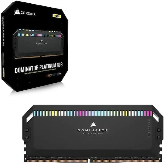 Corsair Dominator Platinum RGB DDR5 64GB RAM με 2x32GB Modules και Ταχύτητα 6600 για Desktop