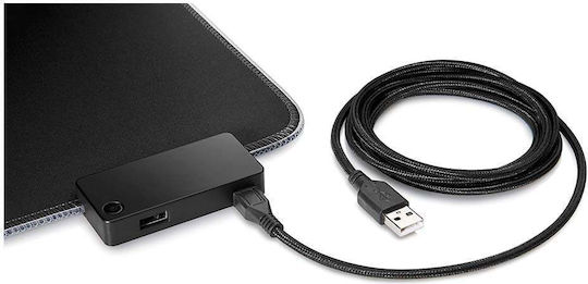 HP Pavilion 400 Gaming Mauspad Mittel (350mm) mit RGB-Beleuchtung über USB Schwarz 5JH72AA