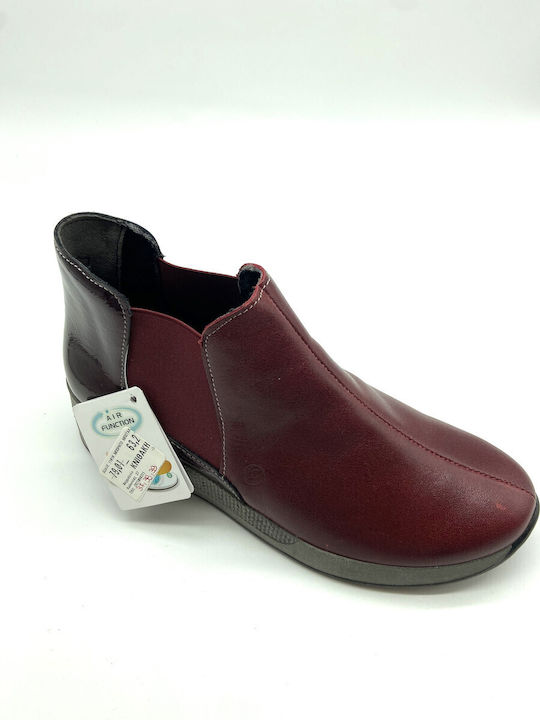 Suave Damen Knöchelstiefel Burgundisch