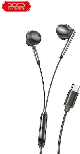 XO Earbuds Handsfree with USB-C Connector Black