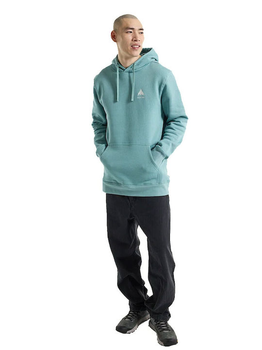 Burton Mountain Men's Sweatshirt with Hood and Pockets Light Blue