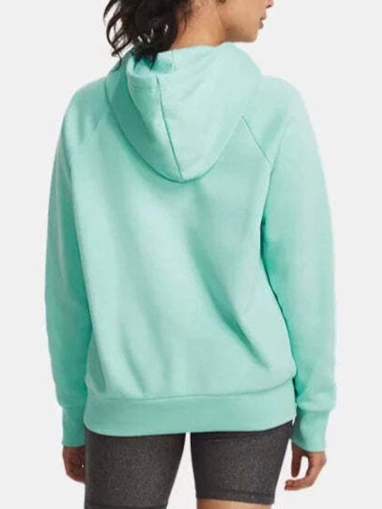 Rival Women's Sweatshirt Hooded Turquoise