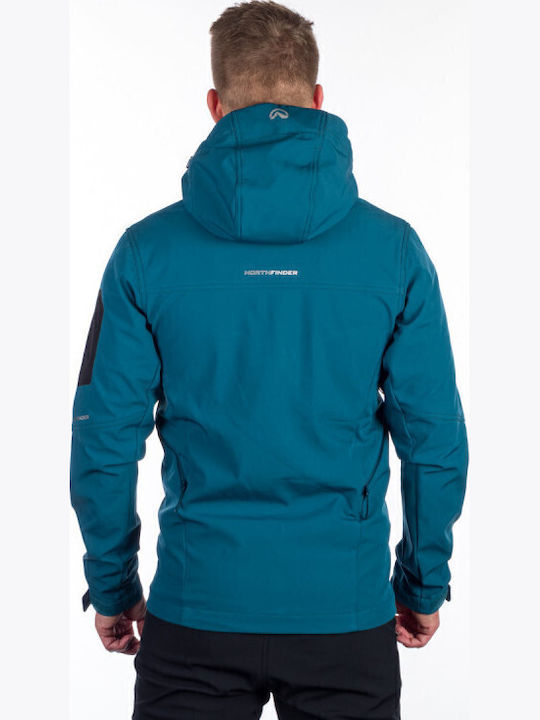 Winter Jacket Softshell Waterproof and Windproof Blue