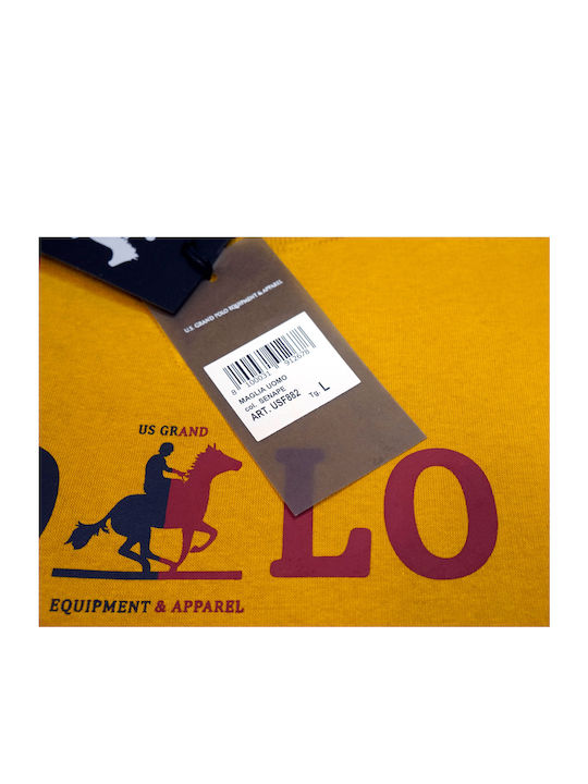 U.S.Grand Polo Club Men's Sweatshirt Yellow