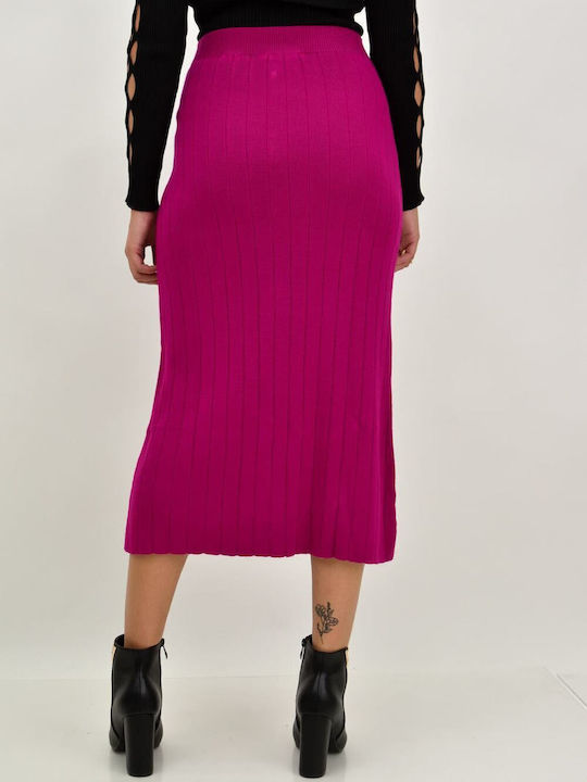 Potre Midi Skirt in Purple color