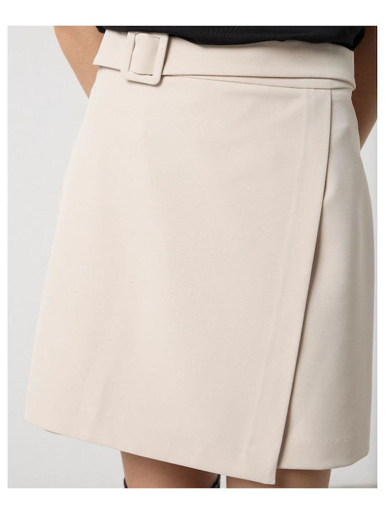 Passager High Waist Skirt in Beige color