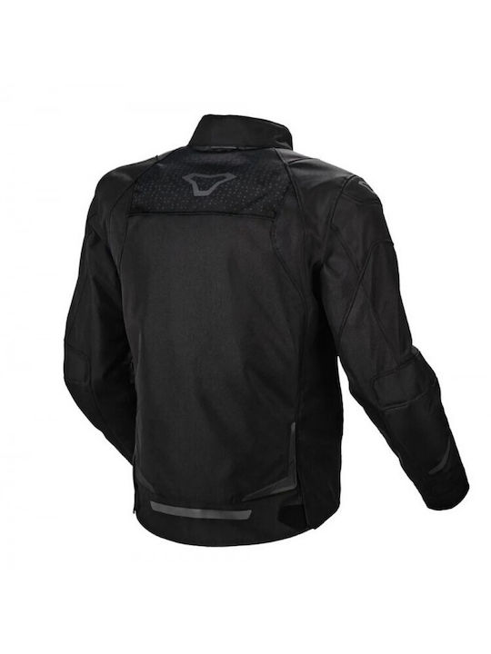 Macna Winter Herren Motorradjacke Leder Wasserdicht Schwarz