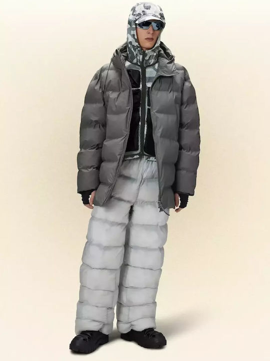Зимно Мъжко Puffer Водоустойчиво Сиво