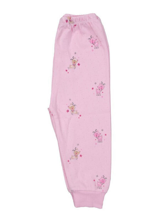 Papillon Kids Детска пижама Зимна Розов