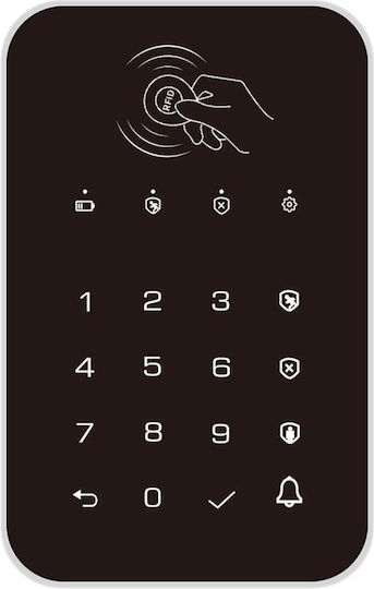 Staniot Wireless Security Access-Control Keypad Touch White K010