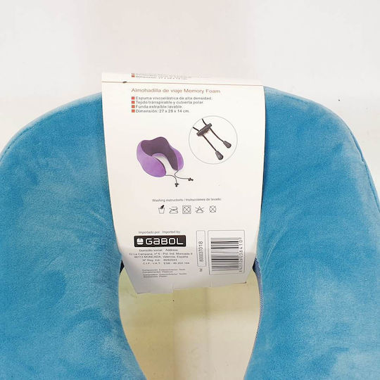 Gabol Μαξιλαράκι Ταξιδίου Μαξιλαράκι Memory Foam Γαλάζιο