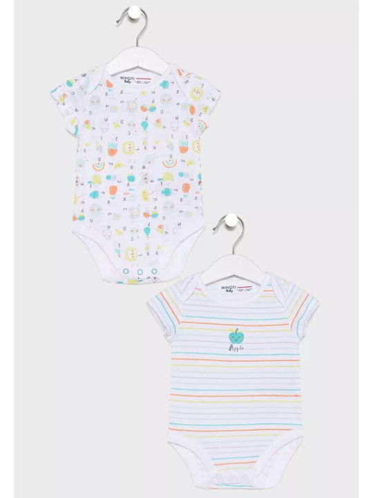 Minoti Mehrfarbige Baby-Body Set 2Stück