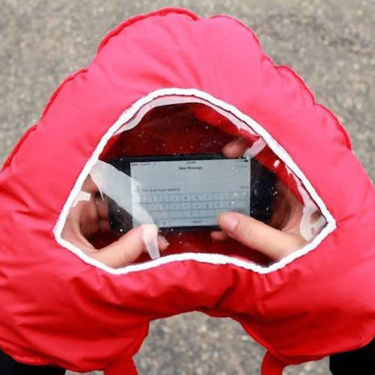 Gadget Master Mănuși Smartphone În Formă De Inimă Roșu