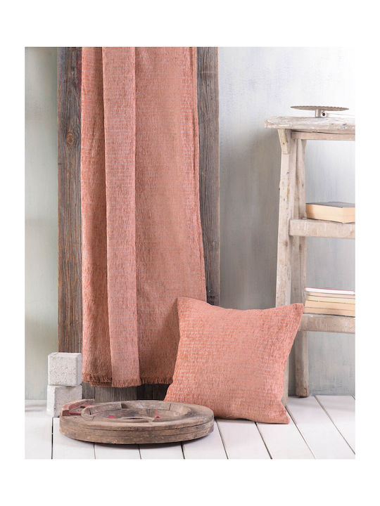 Rythmos Rachel Armchair Throw Two Sides Chenille 180x160cm Dark Beige