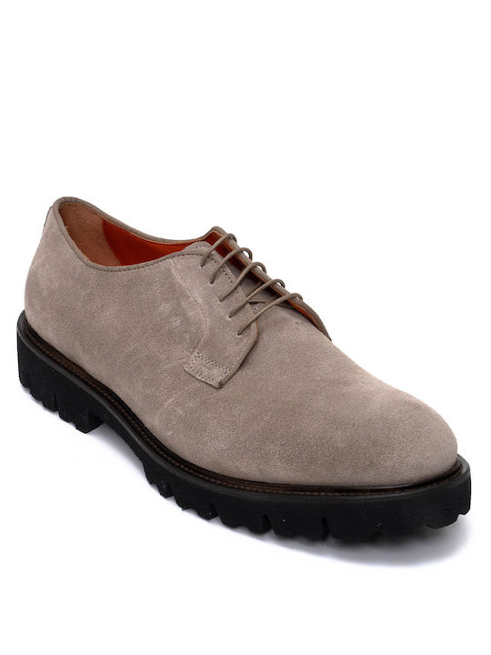 Perlamoda Suede Ανδρικά Oxfords Γκρι