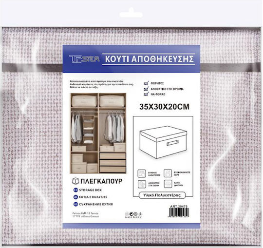 Tpster Stoff Aufbewahrungsbox mit Deckel