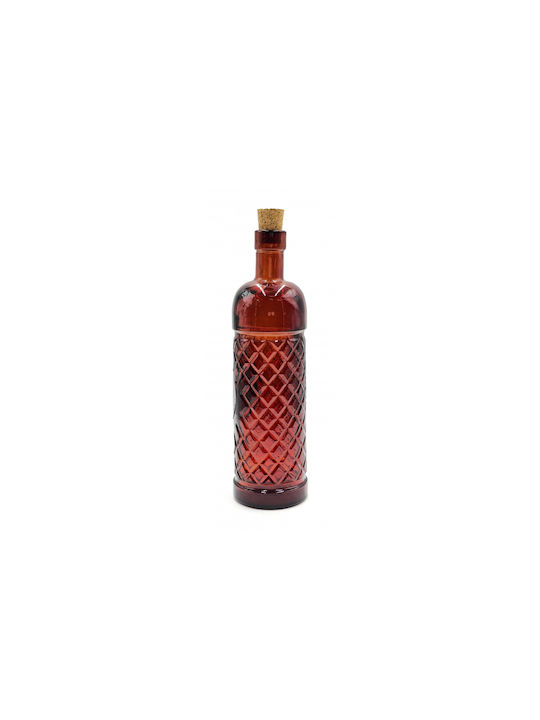 Glass Drops Μπουκάλι Νερού Γυάλινο με Φελλό 500ml
