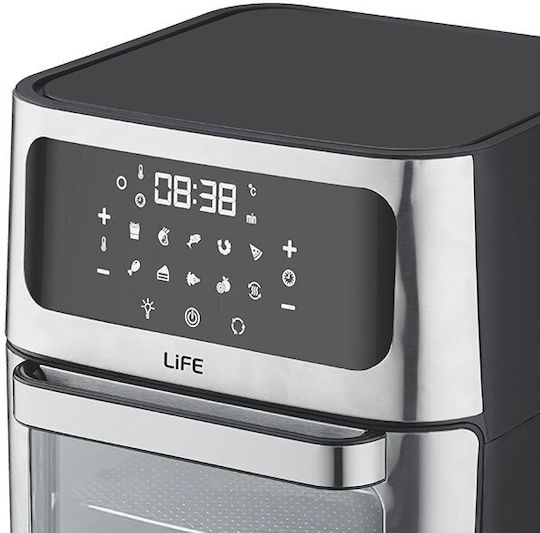 Life Fried Gold Air Fryer 12lt Ασημί