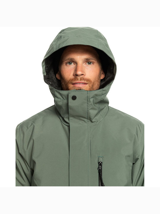 Quiksilver Mission Men's Ski & Snowboard Jacket Khaki EQYTJ03266-GNB0