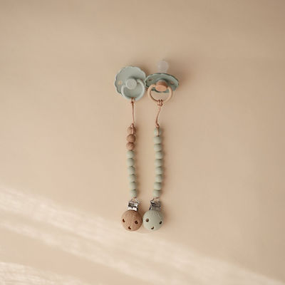 Mushie Clip Pacifier with Beads made of Silicone