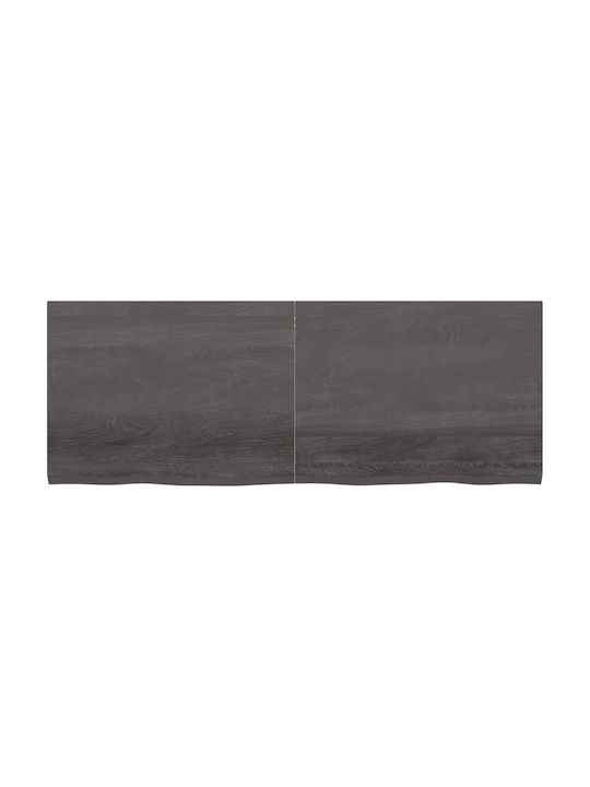 vidaXL Rectangular Office Desk Surface made of Solid Wood Dark Grey 160x60x4cm 3156450 1pcs