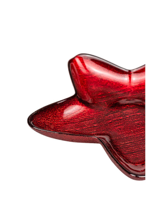 General Trade Weihnachtliche Teller Rot L23xB23cm.