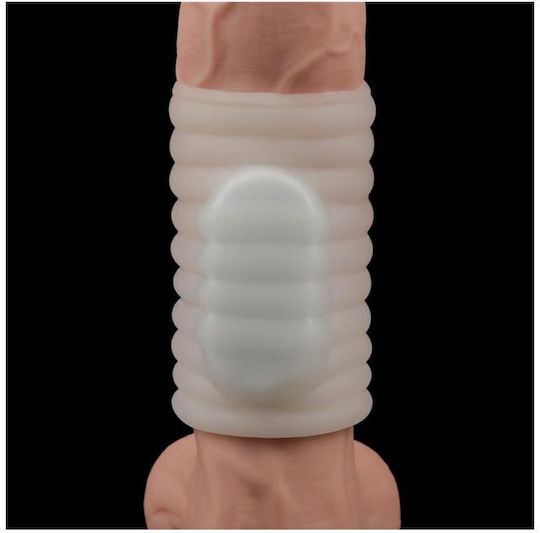Lovetoy Vibrating Προέκταση Πέους Λευκή 10cm