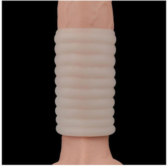 Lovetoy Vibrating Προέκταση Πέους Λευκή 10cm