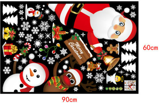 Sticker Display Christmas 60x90cm 87646 1pcs