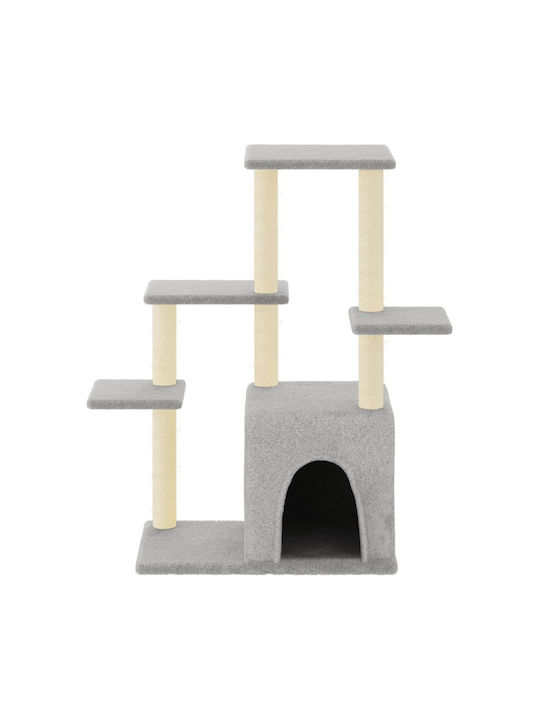vidaXL Scratching Post Cat Trees Gray 5 levels 86x54x97.5cm