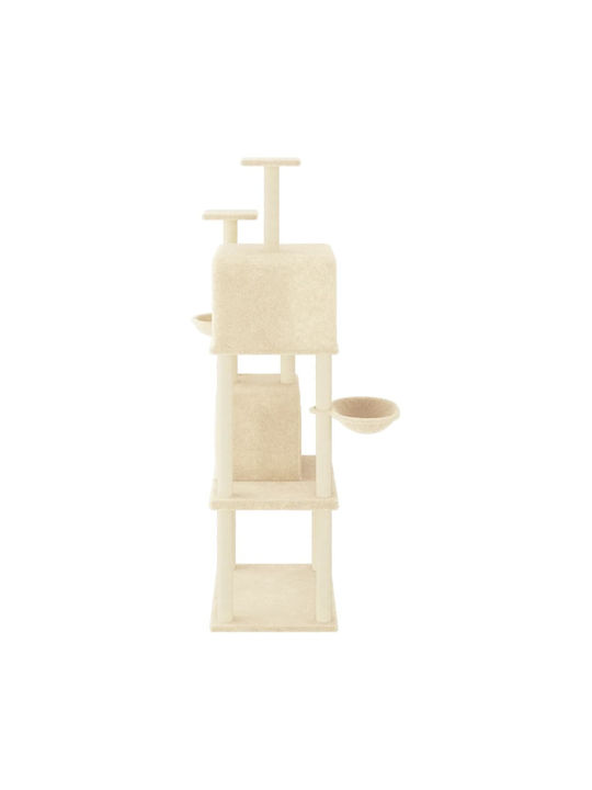 vidaXL Scratching Post Cat Trees Beige 103.5x90x180cm